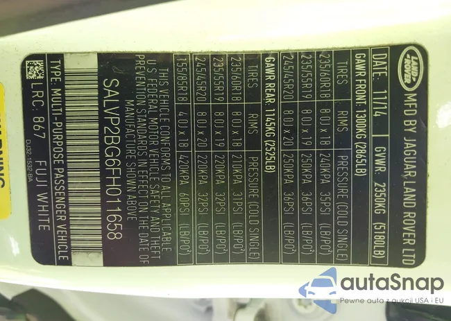 SALVP2BG6FH011658: 43399215