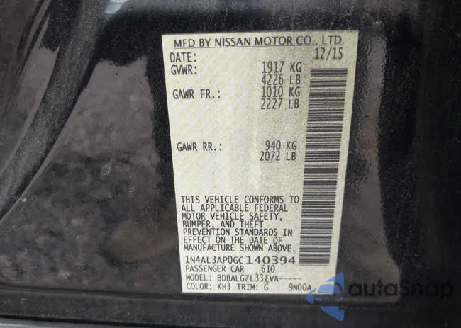 1N4AL3AP0GC140394: 43398365