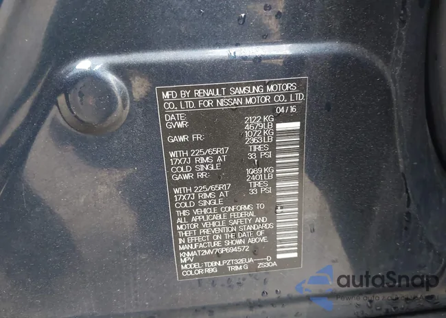 KNMAT2MV7GP694572: 43398391