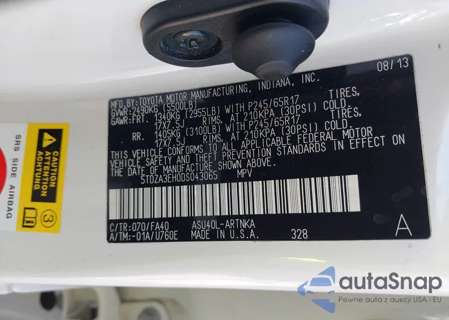 5TDZA3EH0DS043065: 43398537