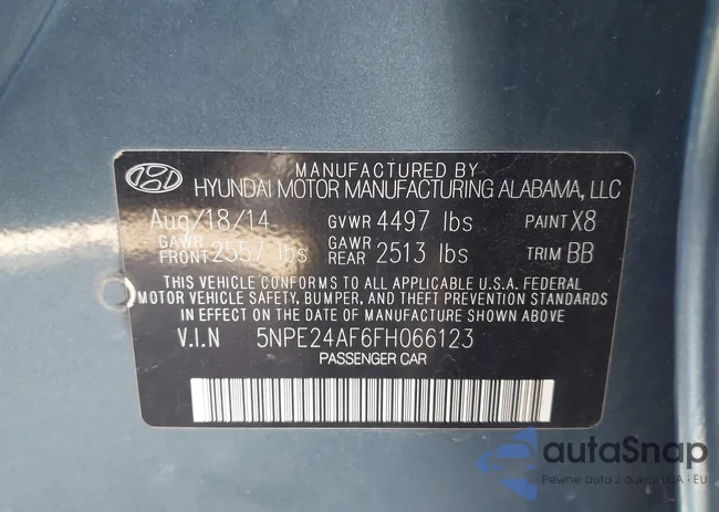 5NPE24AF6FH066123: 43399697