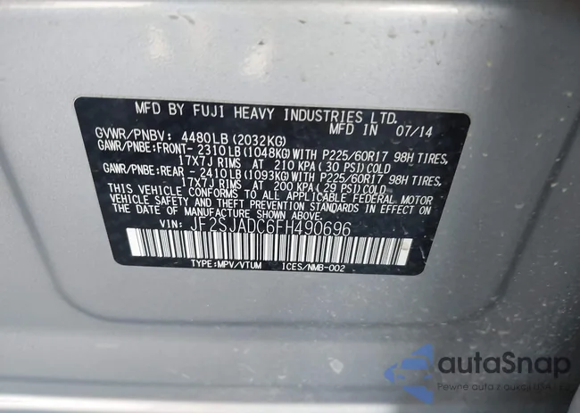 JF2SJADC6FH490696: 43399826