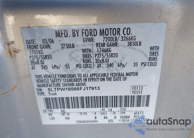 5LTPW18566FJ17913: 43399877