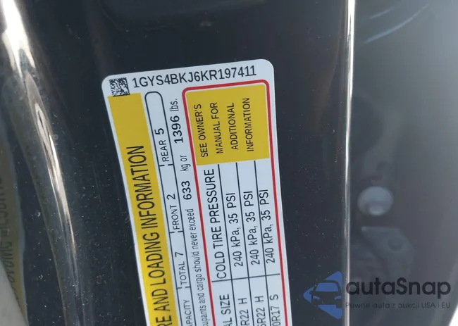 1GYS4BKJ6KR197411: 43400039