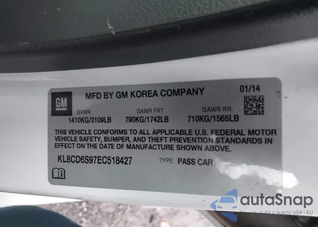 KL8CD6S97EC518427: 43400224