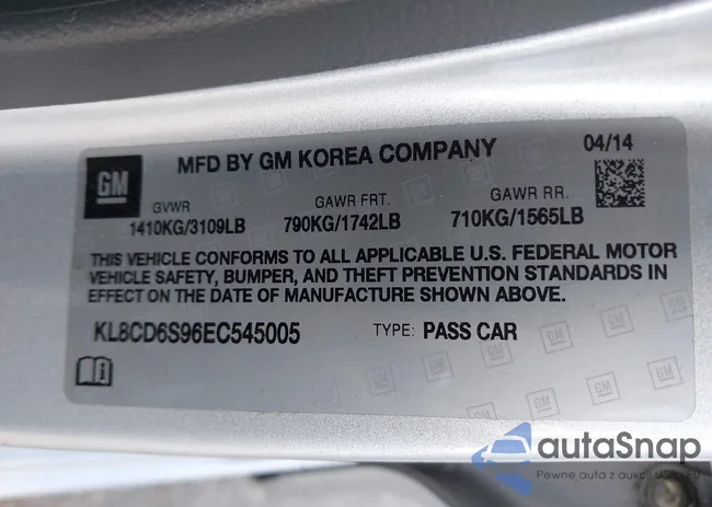 KL8CD6S96EC545005: 43399246