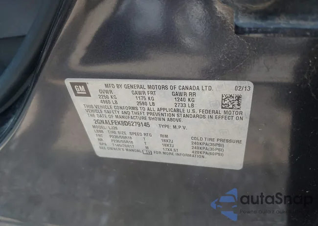 2GNALFEK8D6279145: 43399334