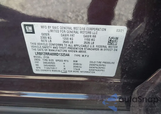 LRBFZRR48MD132544: 43399400