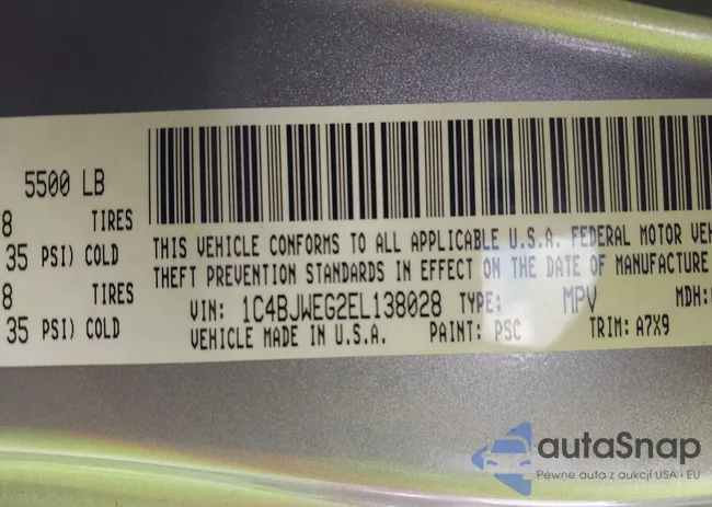 1C4BJWEG2EL138028: 43399437