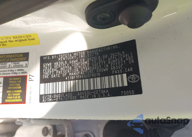 4T1BF1FK8GU576018: 43400636