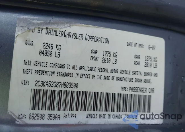 2C3KA53G87H883500: 43400883