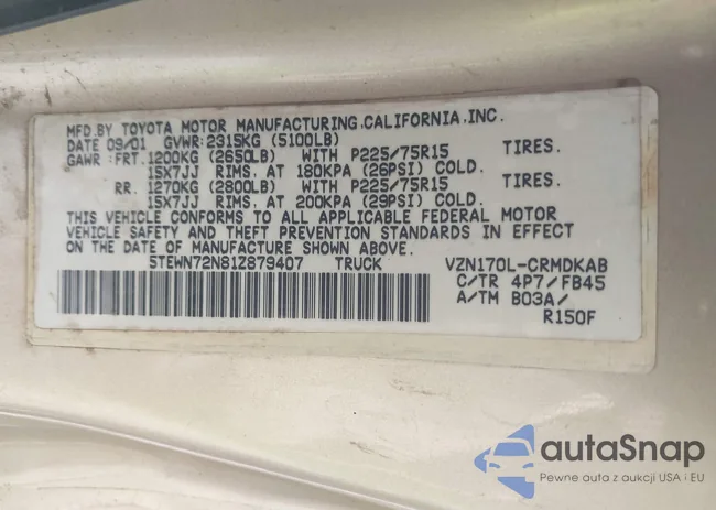 5TEWN72N81Z879407: 43400931