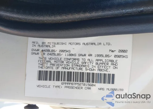 6MMAP87P52T015604: 43400968