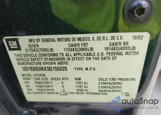 3GYEK63NX3G159225: 43401037