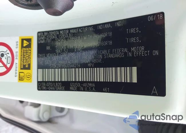 5TDKZRFH9JS546214: 43401145