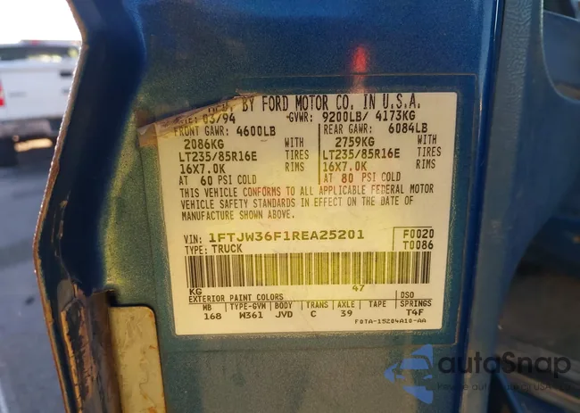 1FTJW36F1REA25201: 43401156