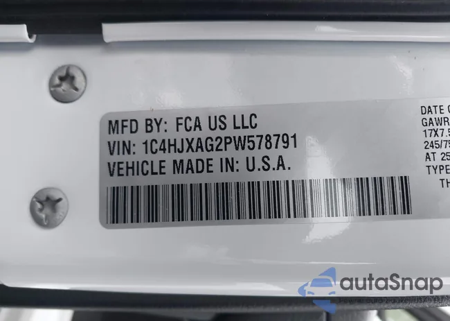 1C4HJXAG2PW578791: 43400622