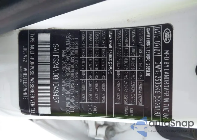 SALFS24N08H049467: 43401655