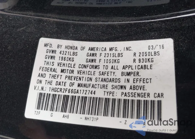 1HGCR2F66GA172744: 43401877