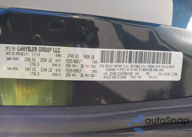 2C4RC1CG4FR601505: 43401940