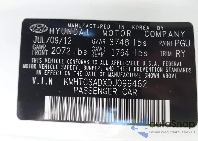 KMHTC6ADXDU099462: 43402124