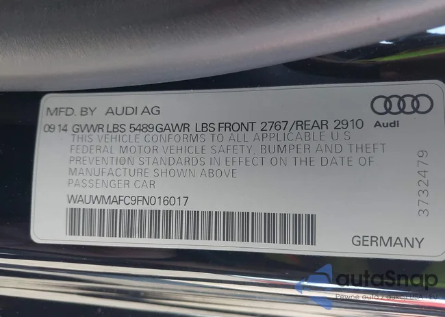 WAUWMAFC9FN016017: 43402178