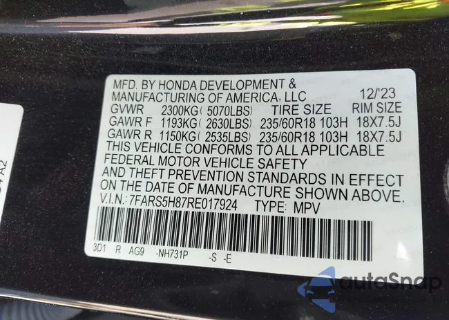 7FARS5H87RE017924: 43402227