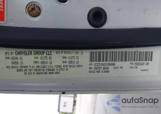 2C3CDYAG2CH280908: 43401449