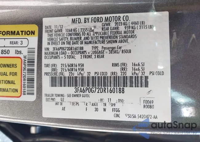 3FA6P0G72DR160188: 43401453