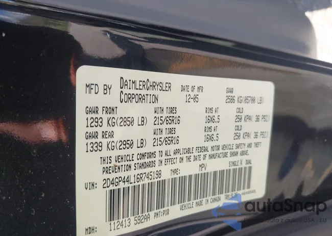 2D4GP44L16R745198: 43402615