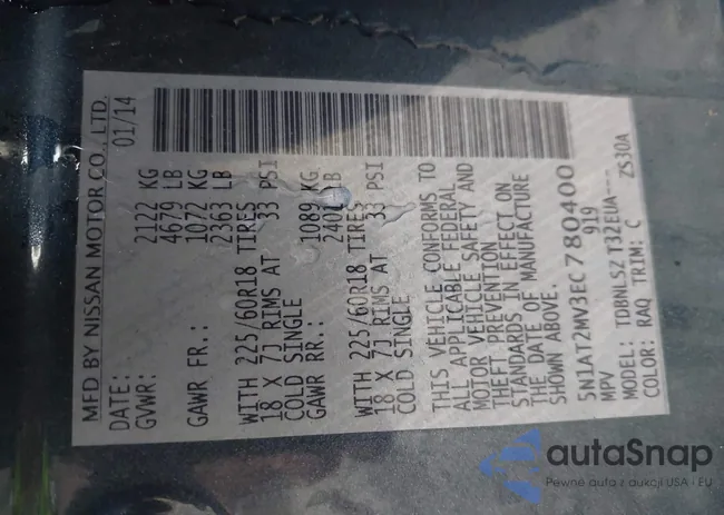 5N1AT2MV3EC780400: 43402756