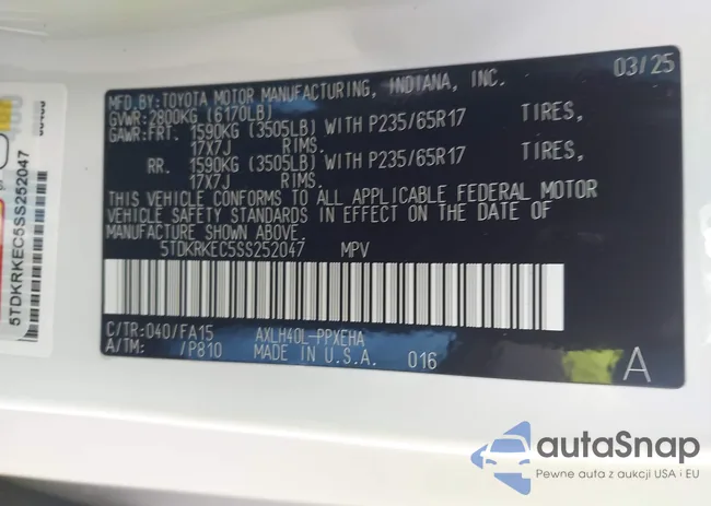 5TDKRKEC5SS252047: 43402968