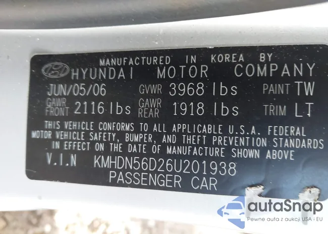 KMHDN56D26U201938: 43402994