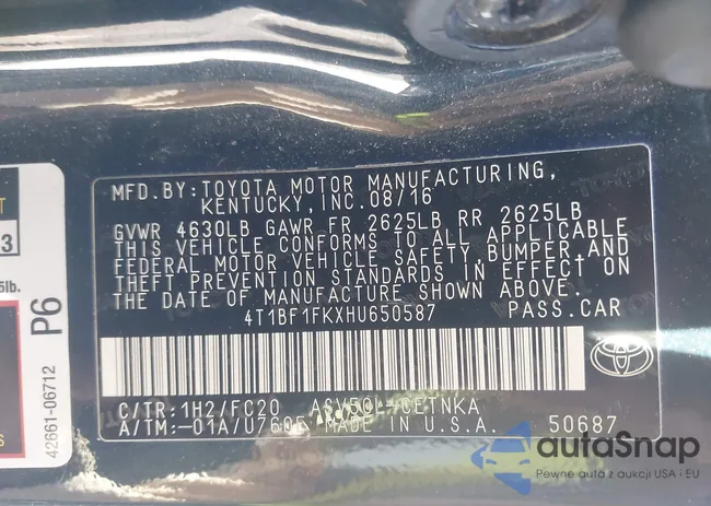 4T1BF1FKXHU650587: 43403073