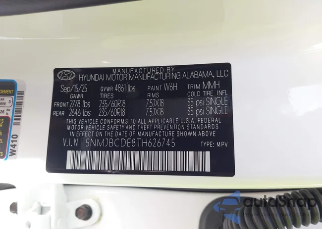 5NMJBCDE8TH626745: 43403176