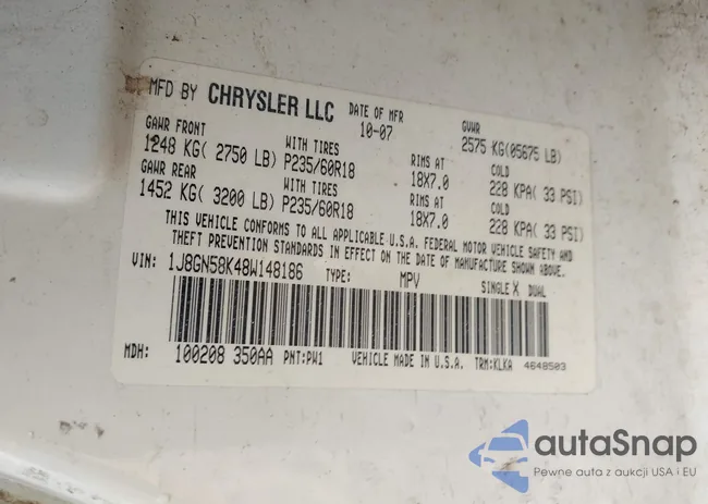 1J8GN58K48W148186: 43402362