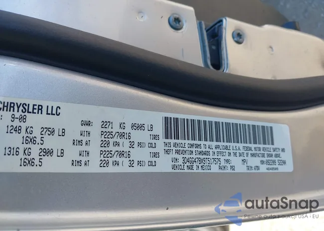 3D4GG47BX9T517575: 43402392