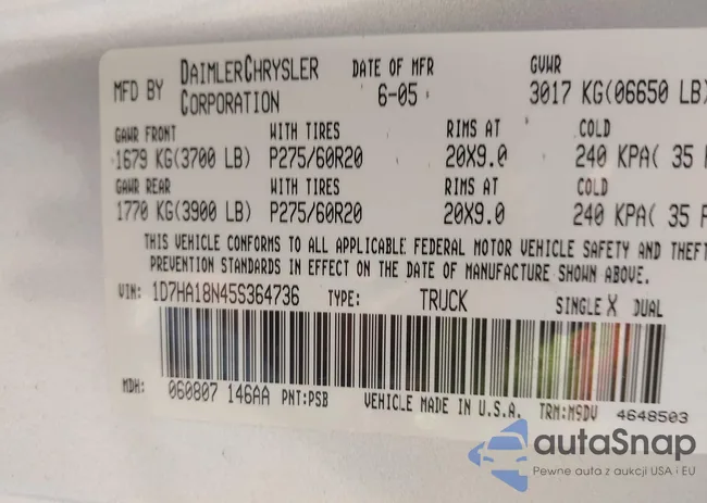 1D7HA18N45S364736: 43402500