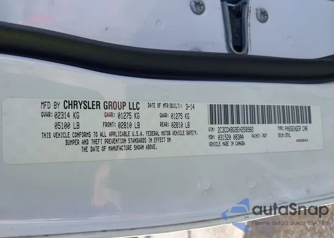 2C3CDXBG9EH258982: 43402576