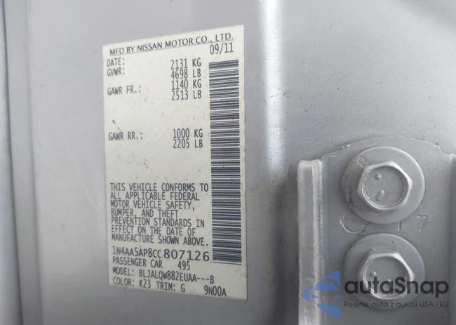 1N4AA5AP8CC807126: 43403684