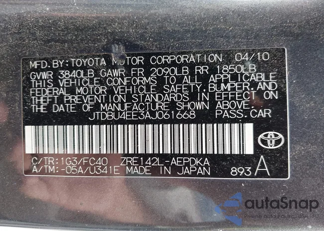 JTDBU4EE3AJ061668: 43403918