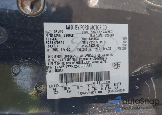 1FMZU77KX5UB80661: 43403944