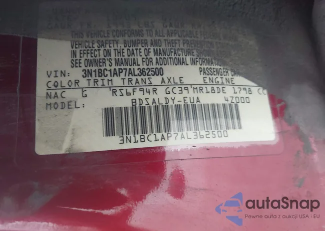 3N1BC1AP7AL362500: 43403962