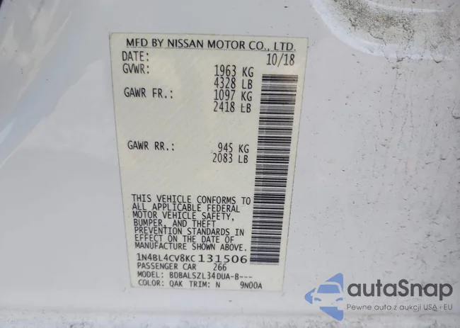 1N4BL4CV8KC131506: 43403993