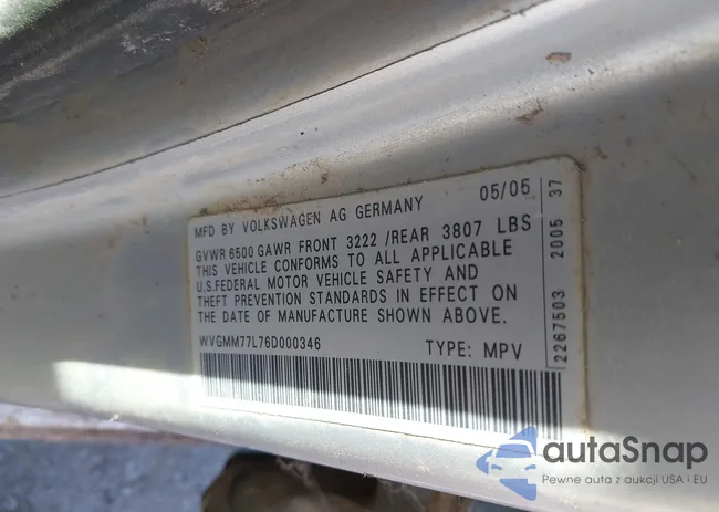 WVGMM77L76D000346: 43404018