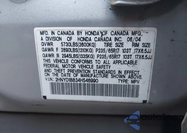 2HNYD18834H546990: 43404111