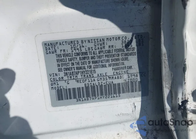 3N1AB7AP1HY221615: 43403218