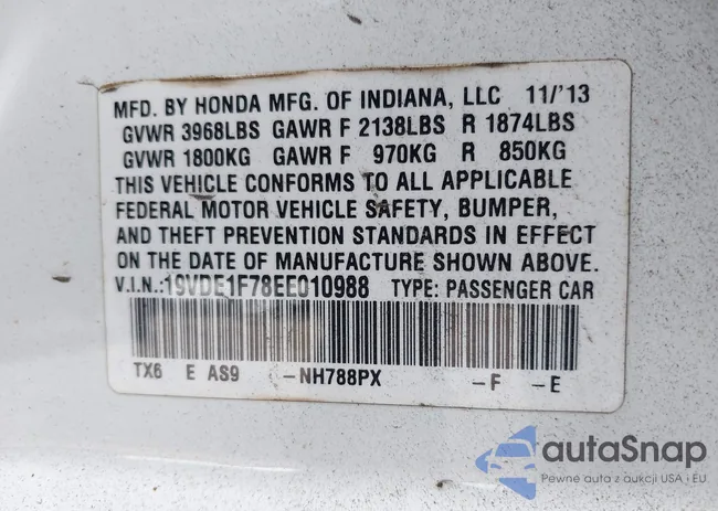 19VDE1F78EE010988: 43403312