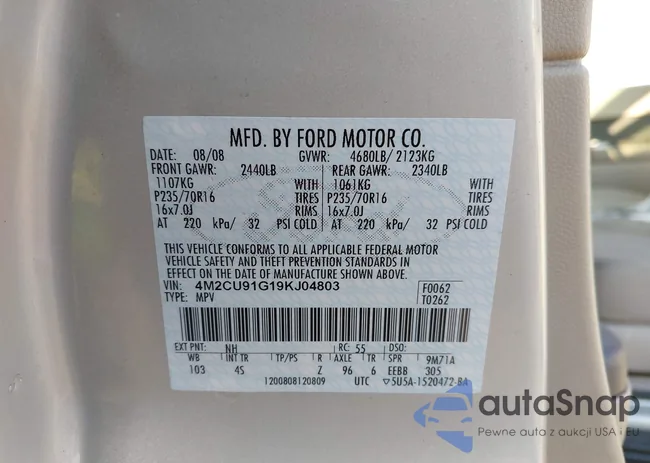 4M2CU91G19KJ04803: 43403540