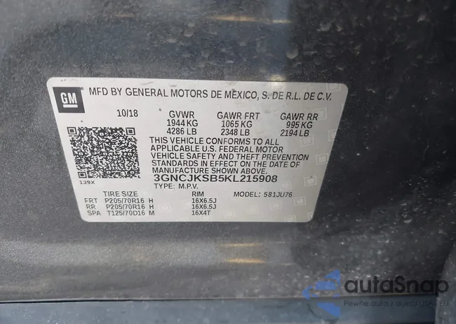 3GNCJKSB5KL215908: 43404618